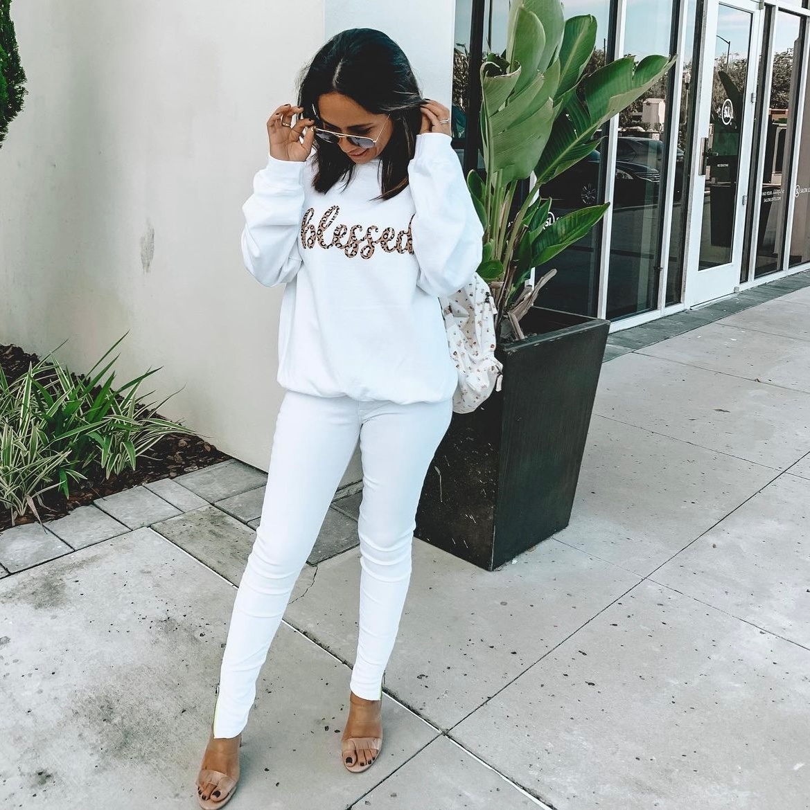 Blessed Cheetah Print Sweatshirt