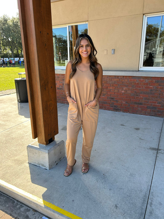 Double Take  V-Neck Sleeveless Jumpsuit with Pocket