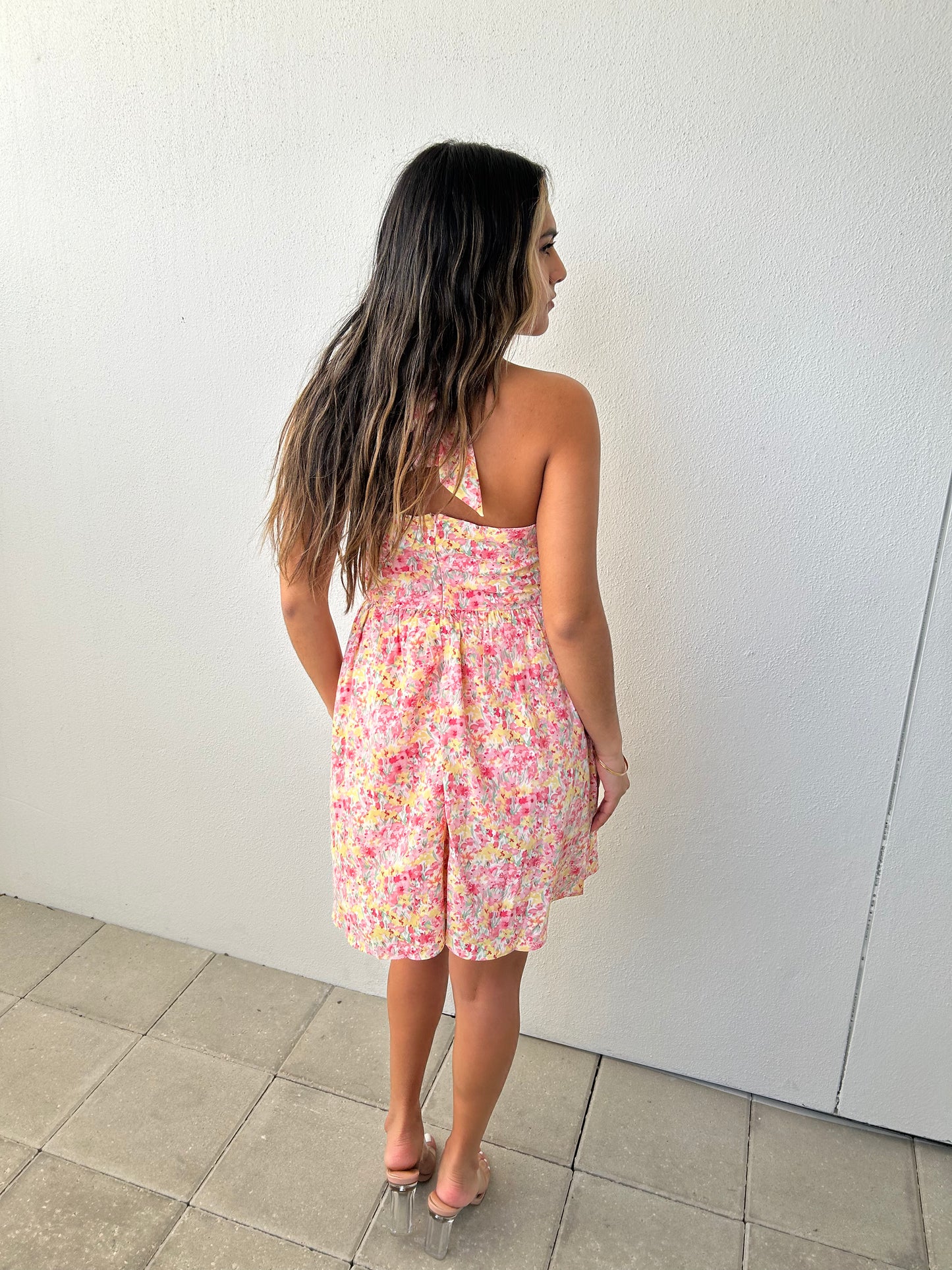 Bustier Halter Neck Dress