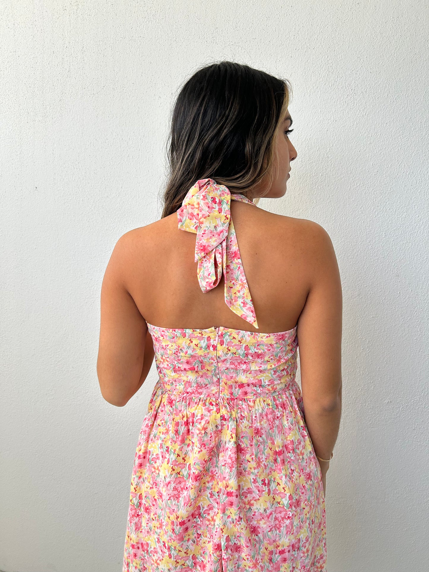 Bustier Halter Neck Dress