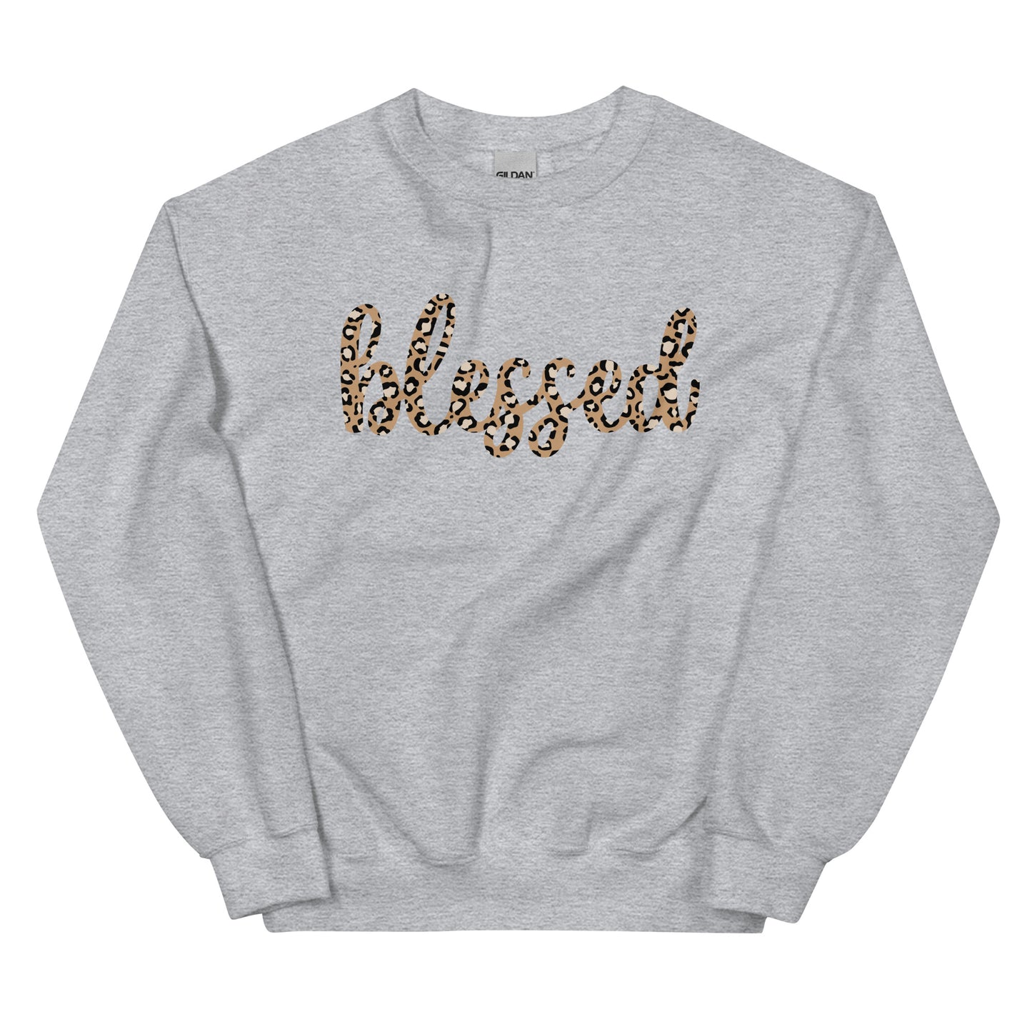 Blessed Cheetah Print Sweatshirt