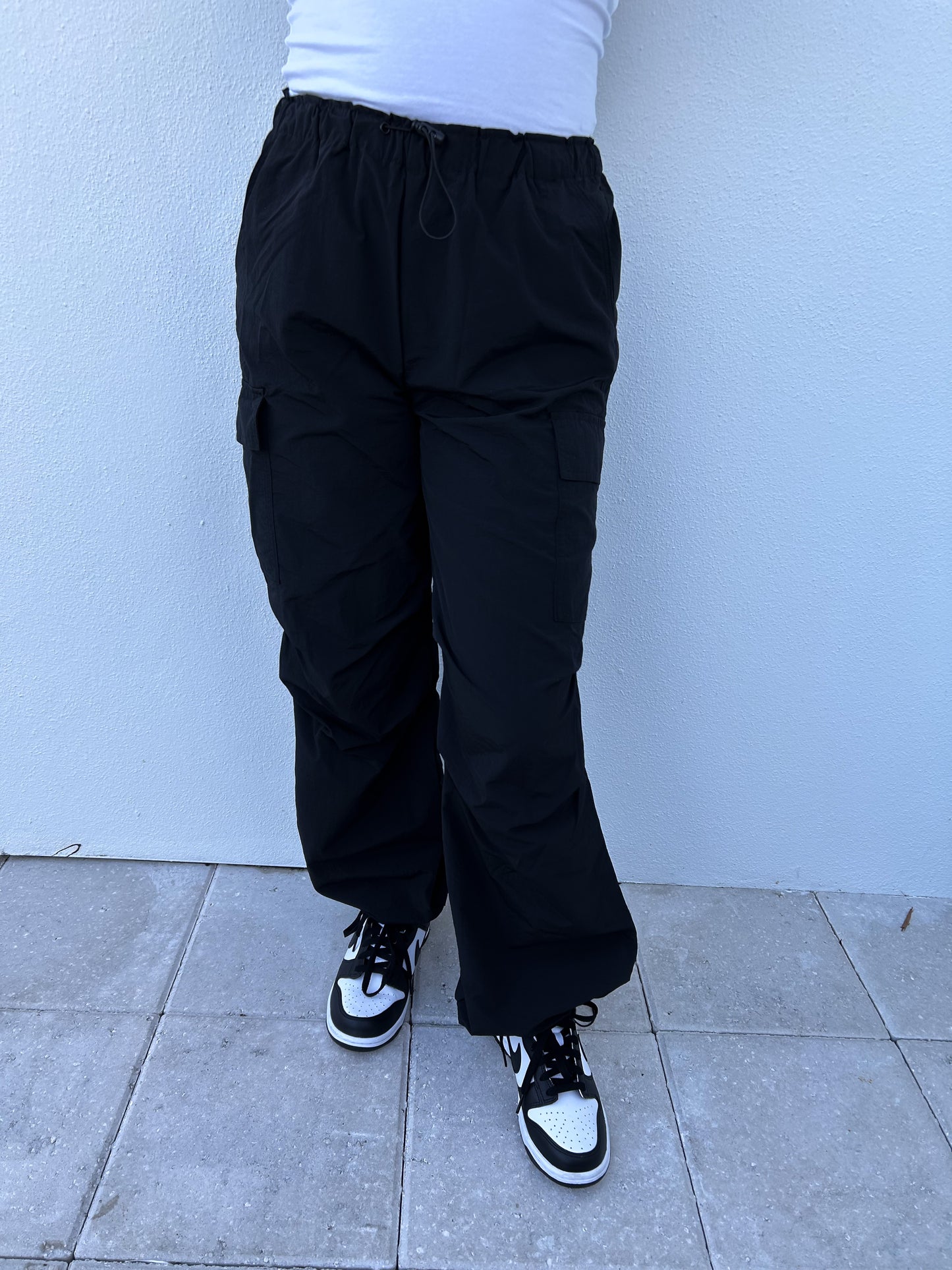 Loose Fit Parachute Cargo Pants